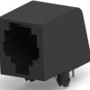 Socket, RJ11/RJ14, 4 pole, 6P4C, Cat 3, solder connection, through hole, 5555979-1