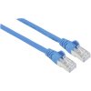 Intellinet 740913 RJ45 Network Cable CAT 6A 3m Blue Metal Foil Braided Shield