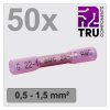 TRU COMPONENTS TC-12888400 Złącze doczołowe T24C005, z pełną izolacją , 0.5 - 1.5 mm², 36 mm, 50 szt.
