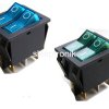 Przełącznik koł. ON/OFF 230V 2x15A zielony