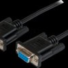 SCNM9FF1MBK 1m Black DB9 RS232 Null Modem Cable F/F