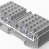 Terminal block, quick connection, 0.08-4.0 mm², 1 pole, 30 A, 8 kV, gray, 2271579-1