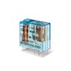 Przekaźnik mocy 12V dc DPDT Finder 650mW, montaż PCB 220 O Wciskane