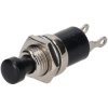 R-TECH 780522 Miniature Push to Make Switch Black