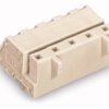 Socket header, 5 pole, pitch 7.5 mm, angled, light gray, 721-335/008-000