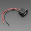 Adafruit Snap-In Panel Mount Cable - USB-A Socket to 2 Wires