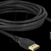 87827 DisplayPort 1.2 cable, 4K 60 Hz, angl., w/o lockm.. 5.0 m