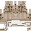 Multi level terminal block, spring balancer connection, 0.5-1.5 mm², 17.5 A, 6 kV, dark beige, 1791120000