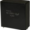 Kondensator foliowy 12μF 250V ac Panasonic Metalizowany polipropylen rozstaw: 45.6mm THT ±10