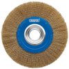 Draper 08067 Brassed Steel Bench Grinder Wire Wheel Brush, 200 x 31.75mm