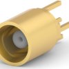 MCX panel socket 50 Ω, solder connection, straight, 829559-2