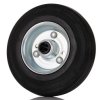 Kółko do wózka, Lite, Guma, Czarny, obc.: 100kg, śred.: 125mm, szer.: 37mm