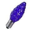 E10 14V 3W szyszka [5] niebieska Millenium Żarówka choinkowa z trzonkiem E10 14V 3W szyszka niebieska