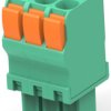 PCB terminal, 3 pole, pitch 3.5 mm, AWG 30-14, 9 A, push-in spring connection, green, 1986693-3