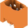 Pin header, 2 pole, pitch 5.08 mm, straight, orange, 1146730000