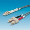 Value Patchcord światłowodowy 50/125 LC-SC szary 1m