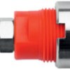 4 mm socket, screw connection, mounting Ø 12.2 mm, CAT III, red, SEB 6446 NI / RT