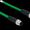 85920 Network cable M12 4 pin D-coded male to male TPU 5 m