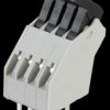 AST0410404 4-pin spring loaded terminal, 2.5-mm pin spacing, 45°