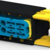 Socket, 6 pole, straight, 2 rows, blue, 4-2299782-2