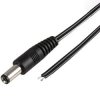 2.1mm DC plug to bare wire lead (2m)