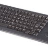 Klawiatura z trackballem Kompaktowa przewodowa, kolor: Czarny, USB, QWERTY (Wielka Brytania), Cherry