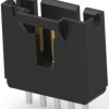 Pin header, 5 pole, pitch 2.54 mm, straight, black, 5-103735-4