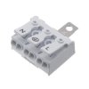 Złącze zatrzaskowe do druku, 3 pola, raster 10mm, wysokość 11,6mm, z uziemieniem, 450V / 24A, Degson DG238