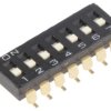 Przełącznik DIP-SWITCH Ilość sekcji 7 ON-OFF 0,025A/24VDC A6S-7102-H