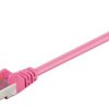 kabel LAN MicroConnect B-FTP60025PI, 1 szt., RJ45, 0.25 m, różowy