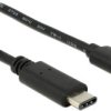 DeLOCK 0,5 m, kabel USB2.0-C/USB2.0 Micro-B USB 0,5 m Micro-USB B USB C czarny