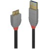 LINDY 36765 USB cable USB 3.2 Gen 1 USB-A to Micro-B 0.50m Black