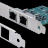 EX-60102 Network card, PCIe, Gigabit Ethernet, 2x RJ45