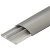Floor cable duct, (L x W x H) 2000 x 74 x 18 mm, PVC, gray, BDK1875.1, 1 piece with 2 meters