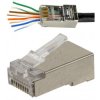 Wtyk modularny RJ45 8P8C kat.6 ekranowany FTP drut przelotowy WORECZEK 100szt. Alantec