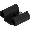 Clip-on heatsink, (L x W x H) 19.05 x 24.8 x 11.1 mm, 16.8 K/W, black anodized, FK 255 TO 220