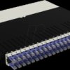PONEX8UTPVI Cable management system, 24 Port, Cat.6a UTP, 0,8 m, violet
