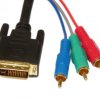 Przewód DVI 24+1 - 3x cinch 1,8m