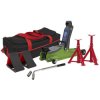 Sealey 1020LEHVBAGCOMBO Trolley Jack 2tonne Low Entry Short Chassis Hi-Grn & Acc