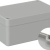 ABS enclosure, (L x W x H) 120 x 80 x 55 mm, light gray (RAL 7035), IP66, 5U310500