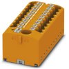 Distribution block, push-in connection, 0.14-4.0 mm², 19 pole, 24 A, 6 kV, orange, 3273522