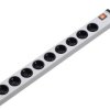 Listwa zasilająca z wyłącznikiem Ehmann Vario Linea 0201x00092301, złącze bezpieczne, Ilość gniazdek: 9