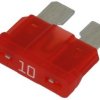 Bezpiecznik; 0287010.PXCN; samochodowy; UNI 19mm; 10A; czerwony; 32V DC; do gniazda; Littelfuse; RoHS