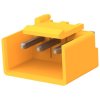 Pin header, 3 pole, pitch 3.96 mm, straight, orange, 1744483-3