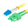 PATCHCORD ŚWIATŁOWODOWY SM LC/UPC-SC/APC DUPLEX 3.0MM LSZH G657A1 2M ŻÓŁTY LANBERG FO-LUSA-SD11-0020-YE