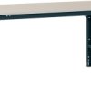 Manuflex AS0021.7016 Stół pakowy PACKPOOL standard z płytą melaminową, szer. X gł. X wys. = 1750 x 800 x 760-870 mm antr