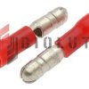 Konektor okrągły izolowany 4mm 10szt. 0,5–1,5mm2 czerwony wtyk KMOR4