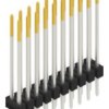 Pin header, 20 pole, pitch 2.54 mm, straight, black, 10139911
