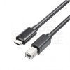 UNITEK Kabel drukarkowy USB 2.0 C / B (wtyk / wtyk) czarny 1m