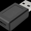 253836 USB 3.1 adapter, C port to A connector, black